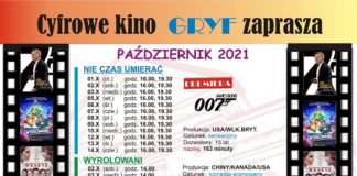 Repertuar październikowy kina CKiS