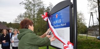 Otwarcie skweru imienia Stanisława Makoli w Wysocicach