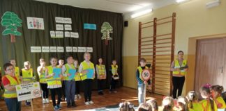 Odblaskowe spotkanie w SP Antolka