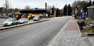 Ulica Podzamcze w Miechowie po przebudowie
