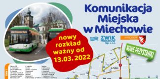 Od 13 marca zmiana rozkładu jazdy komunikacji miejskiej w Miechowie