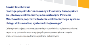 Elektroniczny obieg dokumentów i inne cyfrowe udogodnienia w miechowskim starostwie