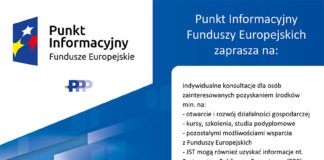 Dyżur Punktu Informacyjnego Funduszy Europejskich w Agendzie Zamiejscowej UMWM w Miechowie
