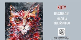 Koty – wystawa ilustracji Macieja Zielińskiego w Centrum Kultury w Gołczy