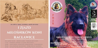 Owczarki niemieckie i konie pod racławickim kopcem