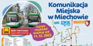 Od 11 grudnia nowy rozkład i przystanki w Miechowie