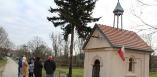 Kapliczka domkowa w Falniowie po renowacji