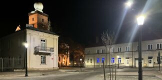 Plac T. Kościuszki w Miechowie po pierwszym etapie prac