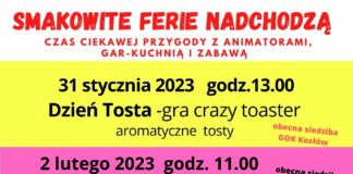 Smakowite ferie 2023 z GOK Kozłów