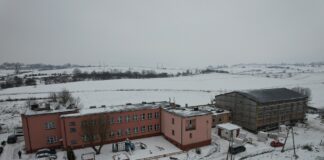 Postępy prac przy budowie sali gimnastycznej w Zagorzycach