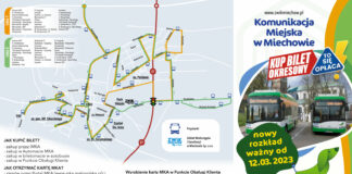 Od 12 marca nowy rozkład komunikacji miejskiej w Miechowie