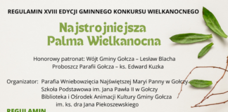 Wielkanocny konkurs palm Gołcza 2023