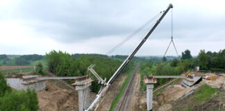 Budowa wiaduktu w Uniejowie Rędziny wkroczyła w kolejny etap