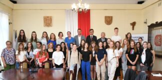 Młodzież ze Szweinfurtu u miechowskich starostów