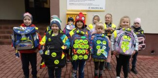 Odblaskowe plecaki w Szkole Podstawowej w Antolce