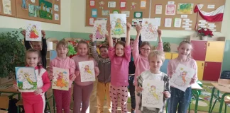 Powitanie wiosny w Szkole Podstawowej w Antolce