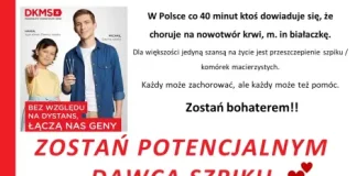 I TY możesz zostać potencjalnym dawcą szpiku! Weekendowa akcja w Miechowie