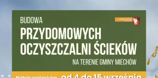 Przydomowe oczyszczalnie ścieków – nabór wniosków