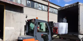 Odbiór odpadów niebezpiecznych z ul. Kolejowej w Miechowie