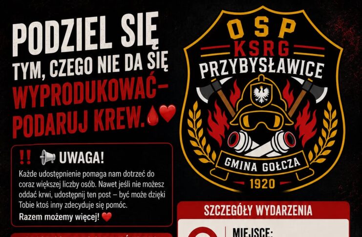 Oddaj krew, uratuj komuś życie