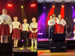 Występ uczniów z Książa Małego na Dniu Seniora