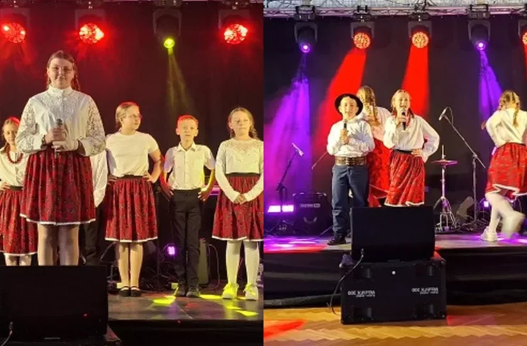 Występ uczniów z Książa Małego na Dniu Seniora