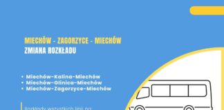 Od 19 października zmiana kursów na trasie Miechów – Zagorzyce