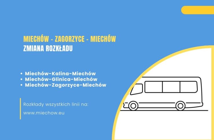 Od 19 października zmiana kursów na trasie Miechów – Zagorzyce